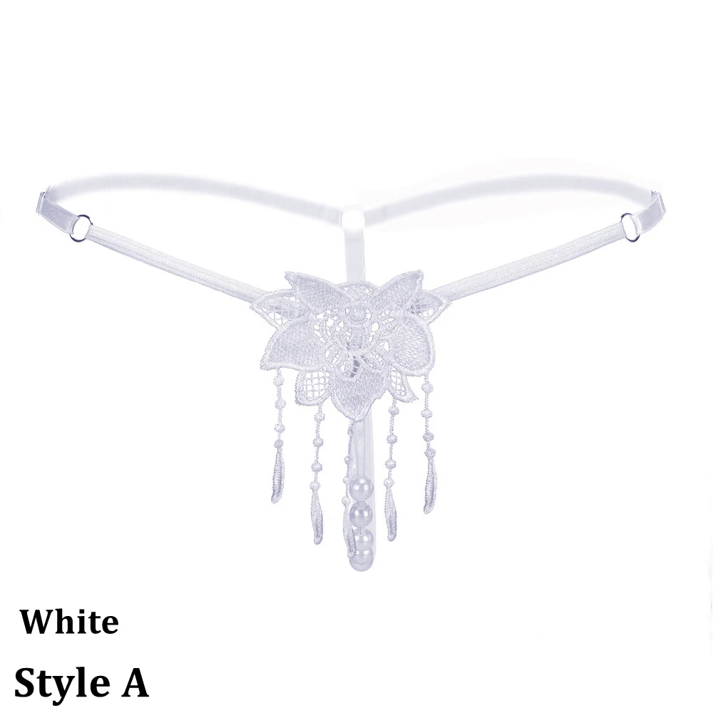Style A white Женские сексуальные трусики-танга, нижнее белье, низкая талия, кружевные стринги, трусики, стринги, сексуальные, Bragas, женское нижнее белье, женские трусики - Цвет: Style A white