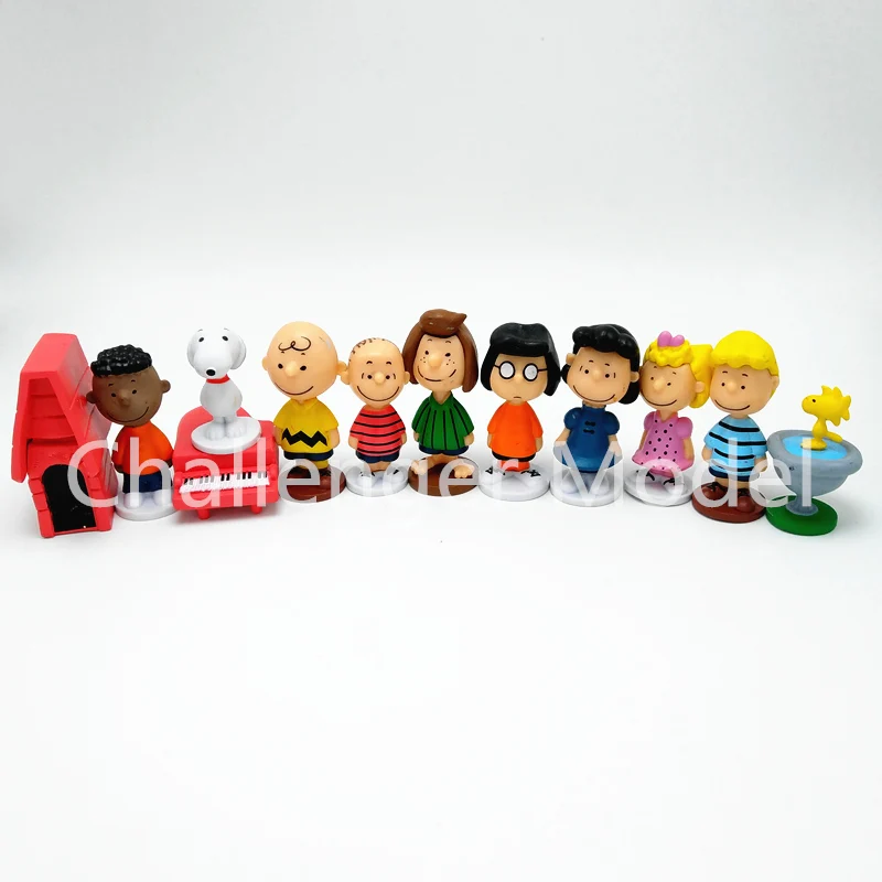 12 шт./компл. Charlie Brown And Friends Beagle Woodstock арахис детская игрушка анимация
