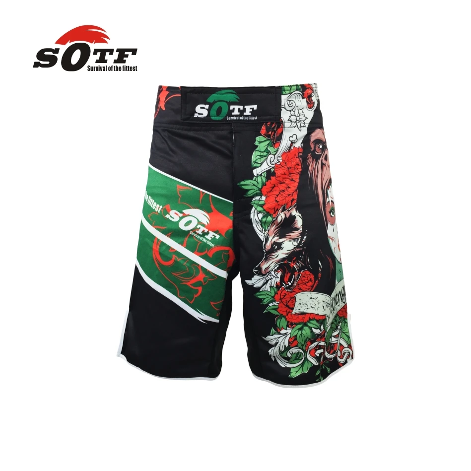 SOTF mma боксерские муай тай поддельные шорты для кикбоксинга дешевые мма вытянутые