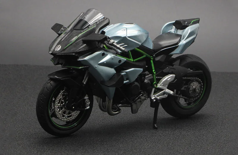 1:12 Ninja H2 H2R литье под давлением гоночный мотоцикл модель игрушки миниатюры спортивный велосипед игрушки для детей