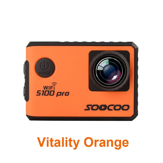 vitatlity Orange 4K WI-FI Спортивная Экшн-камера Камера SOOCOO S100 Pro HD Водонепроницаемый DV видеокамера 20MP 170 градусов Широкий формат 2 дюймов ЖК-дисплей 2,4 ГГц пульт дистанционного управления - Цвет: vitatlity Orange