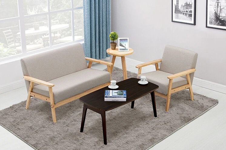 Складной кофейный столик из натурального/коричневого дерева размером 120x55 см|table