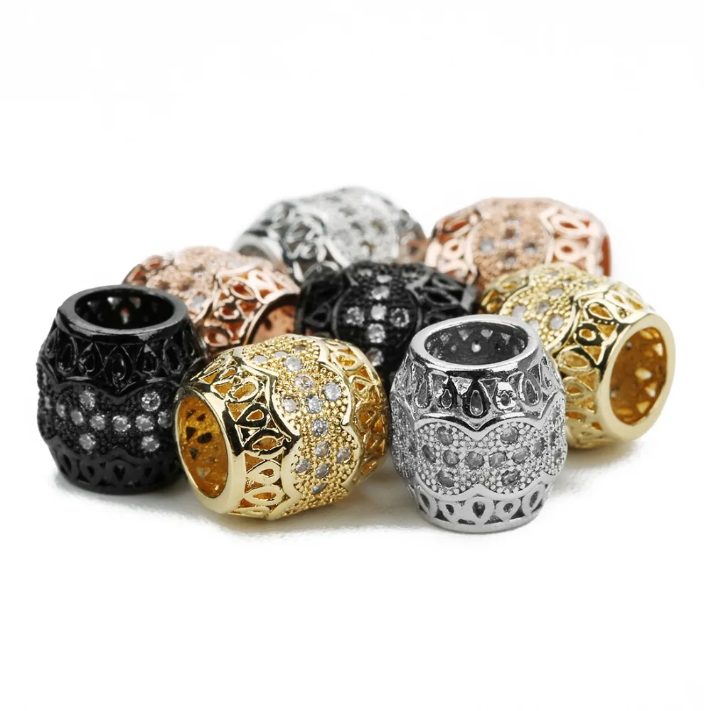 Новинка 2 шт./лот открытые золотые розовое золото пистолет черный цвет 5 мм