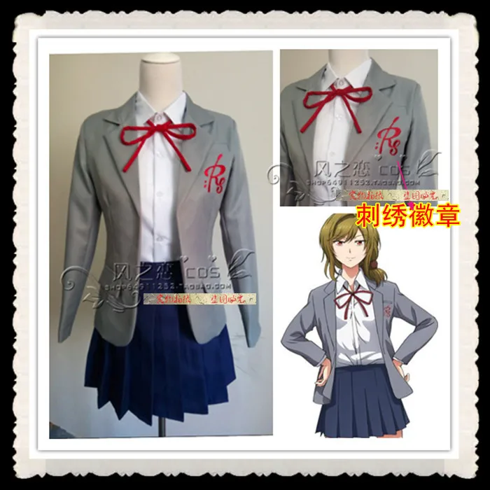 

Gekkan Shoujo Nozaki-kun Monthly Girls' Nozaki-kun Yuzuki Seo Roman Academy School Uniform Dress Cosplay Costume F016