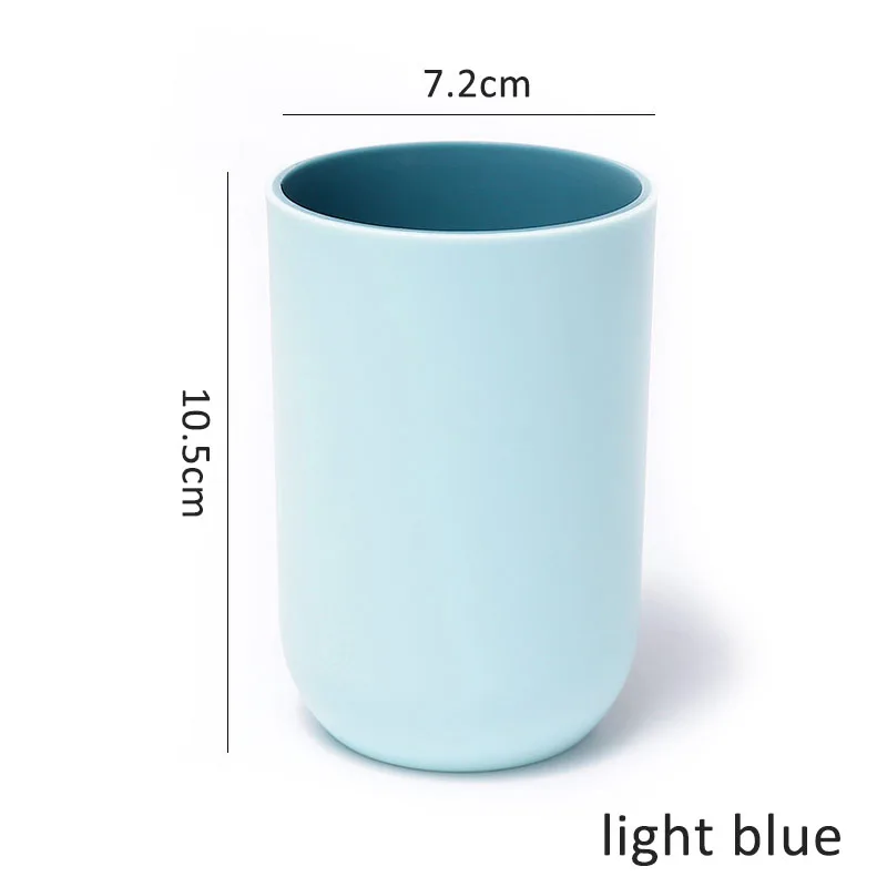 light blue Зубная кружка 350 мл, аксессуары для дома и ванной комнаты, держатель для щетки, простой дизайн, многофункциональный, материал пп, для мытья зубов, чашки для мытья - Цвет: light blue
