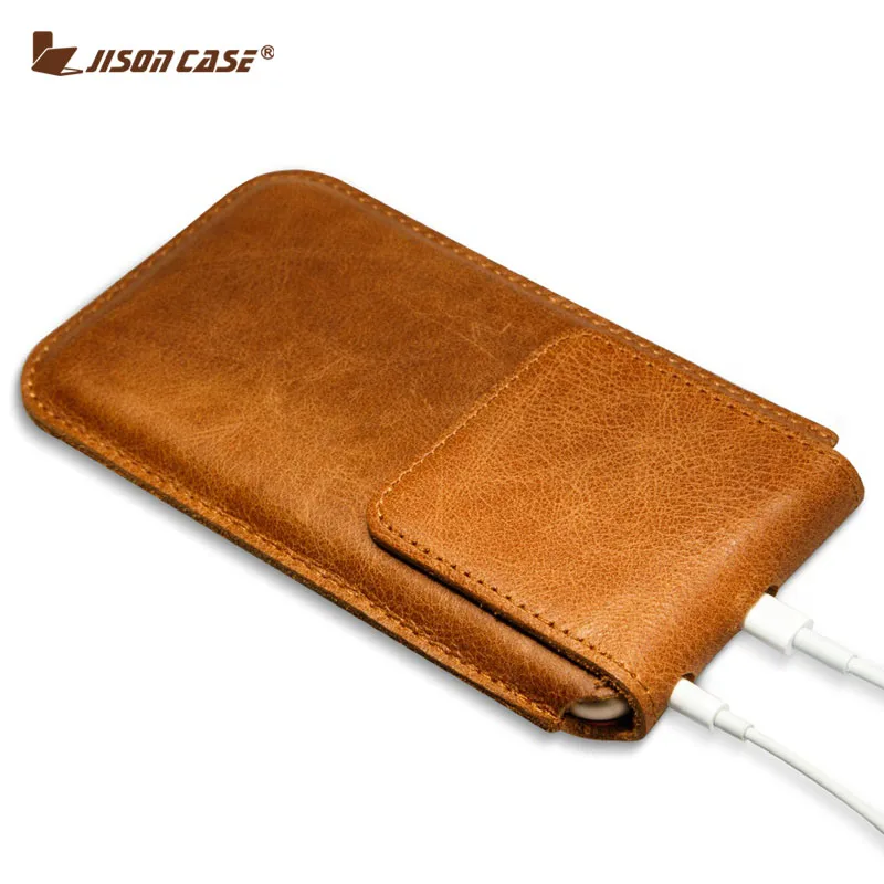 Jisoncase чехол из натуральной кожи для iPhone 6S Plus, чехол для iPhone 6 plus, Сумка с магнитной застежкой, сумка 5,5 дюймов