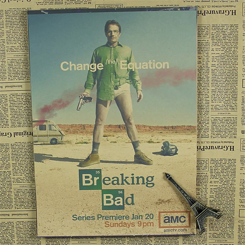 Домашний декор винтажная классика Breaking Bad сериал ретро-постер к фильму