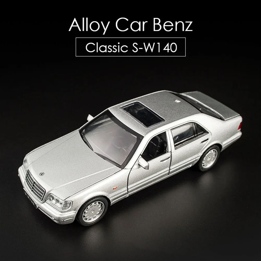 1:32 Mercedes Benz SW140 модель автомобиля из сплава, звуковой светильник, вытяжной игрушечный автомобиль, игрушечный автомобиль из сплава, детский подарок, Новинка