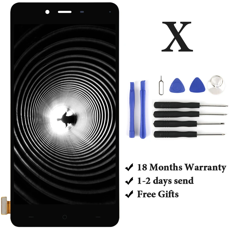 Класс для Oneplus X E1003 ЖК дисплей с сенсорным экраном в сборе Замена рамкой LCD 1 +