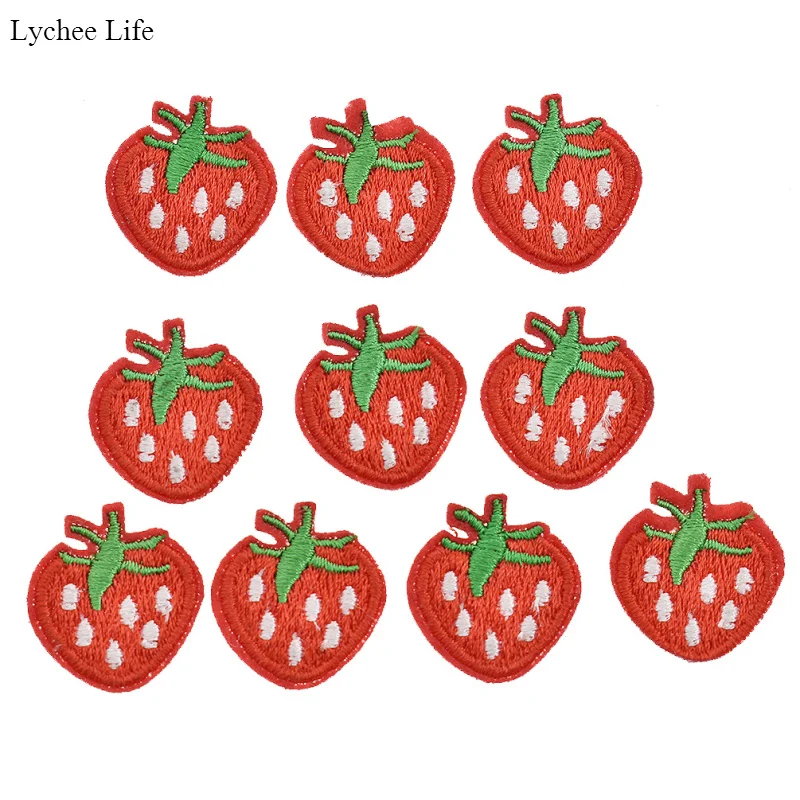 Lychee Life 10 ⑤ упак. Клубничная форма ручной работы сделай сам Лоскутные патчи для