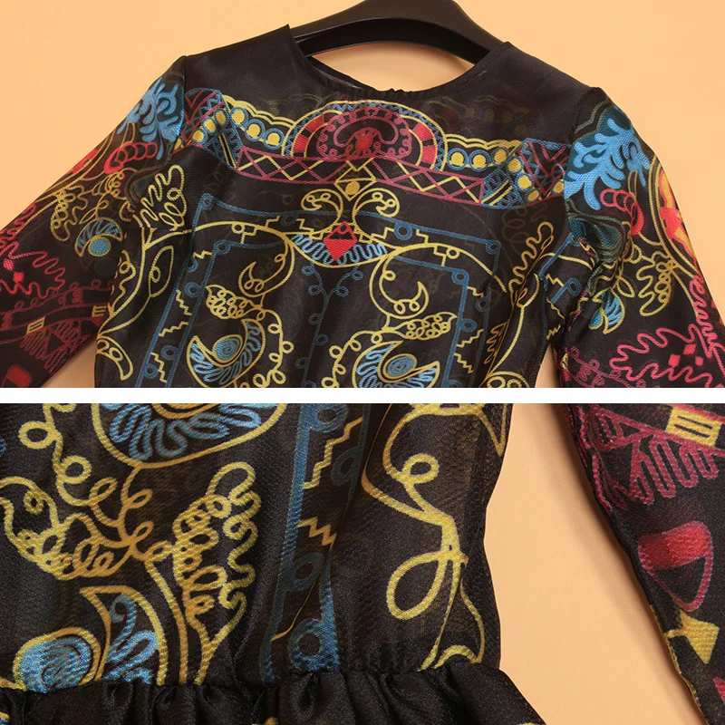 Женское винтажное длинное платье элегантное дизайнерское в пол с принтом