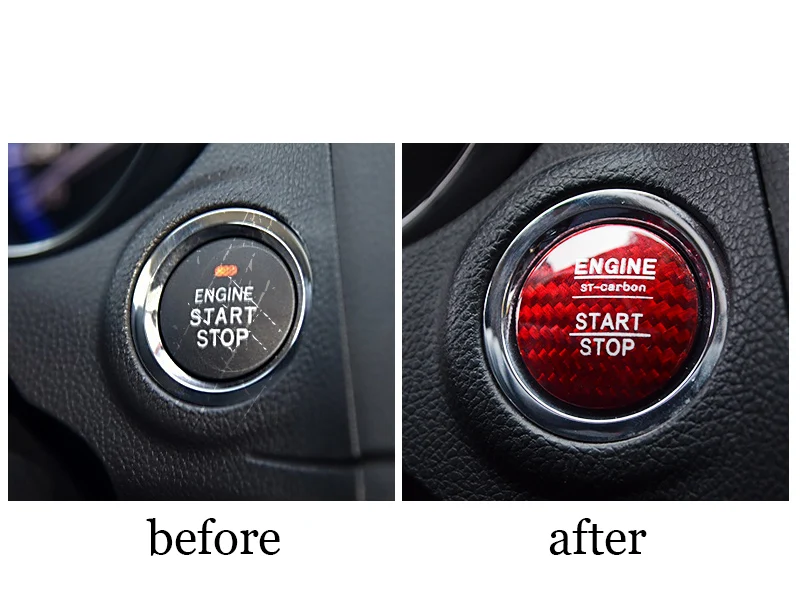 

lsrtw2017 carbon fiber car engine start stop cover for subaru brz legacy 86 xv outback forester impreza