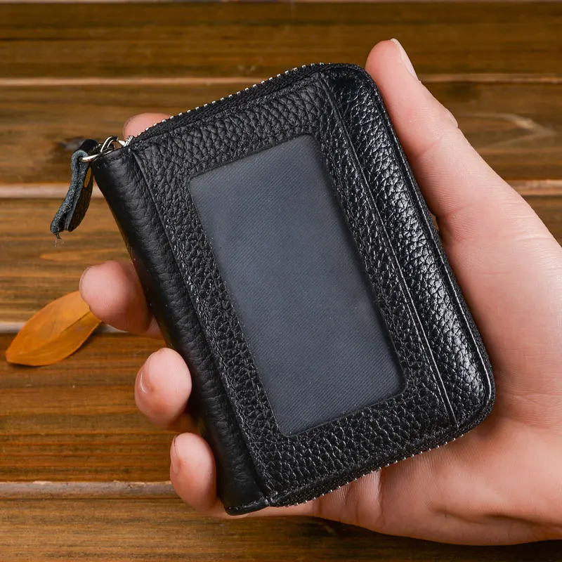 Мини Ключевой Бумажник Кожаный Подлинный Ключ Держатель Организатор мужской