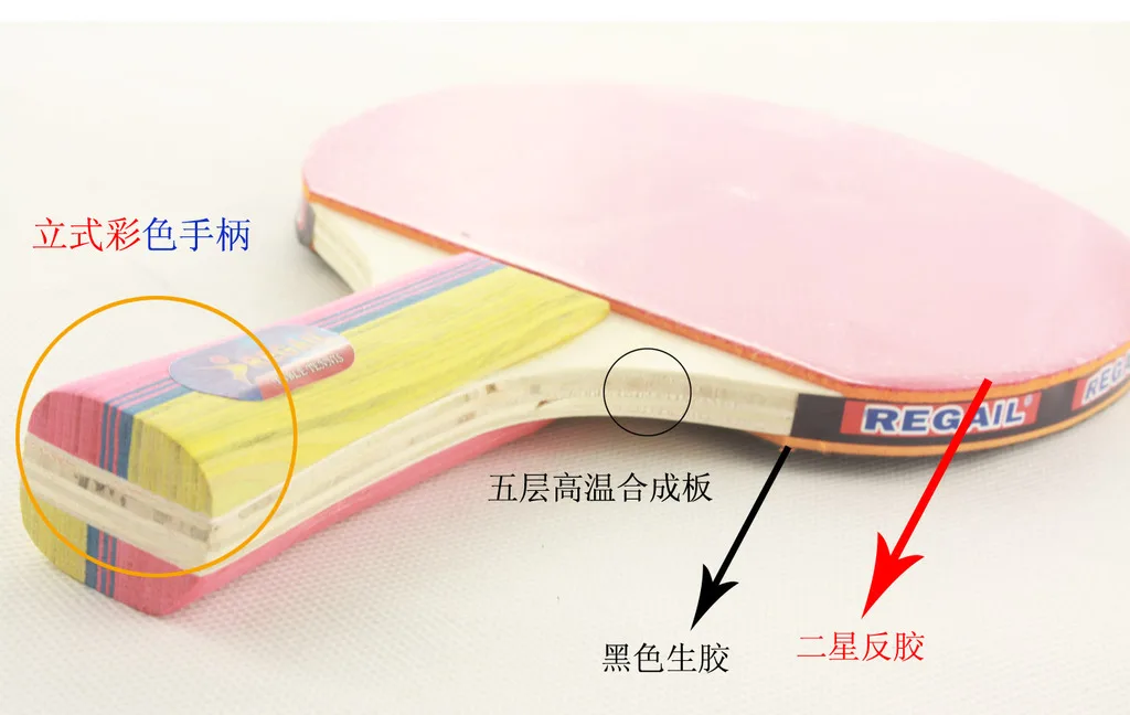 2 шт высокотемпературная композитная настольная Теннисная ракетка с двойным