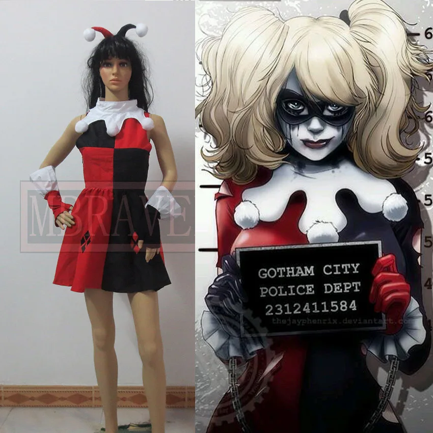 Halloween costumes women Arkham Asylum Cosplay Carnival sexy Costumes |