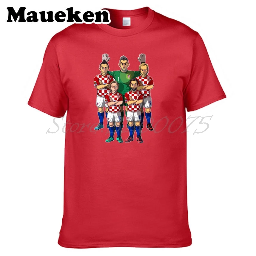 Мужская футболка с принтом из мультфильма легенды Mario Mandzukic Ivan Rakitic Danijel Subasic Darijo Srna