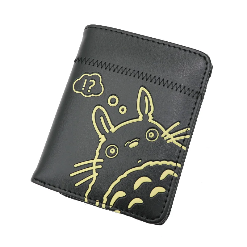 Tonari no Totoro Аниме Черный дворецкий Себастиан молния кошелек. Более 10 видов креативных черных кошельков на выбор для коллекции или Косплея - Цвет: Tonari no Totoro