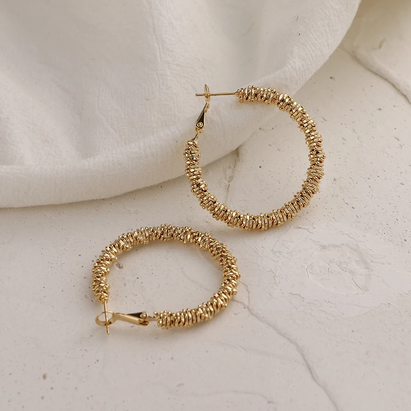 YMYW брендовые модные панк золотые большие круглые геометрические медные