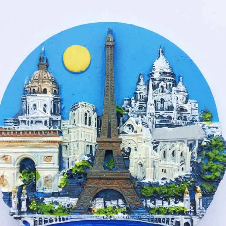 Французская Парижская башня Триумфальная арка Нотр Дам архитектурные