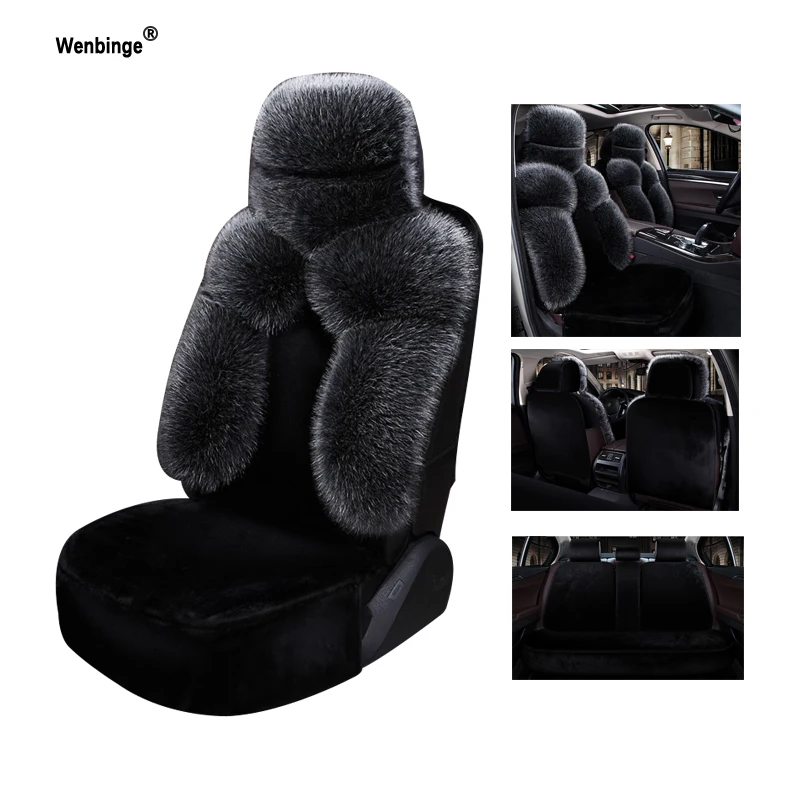 Wenbinge плюшевый чехол на автомобильное сиденье для Kia toyota auris opel leon lada granta renault vw