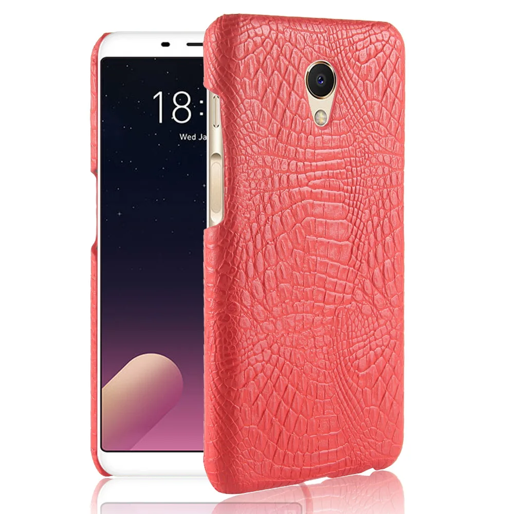 Роскошный чехол из крокодиловой кожи для Meizu M6S с рисунком в армейском стиле