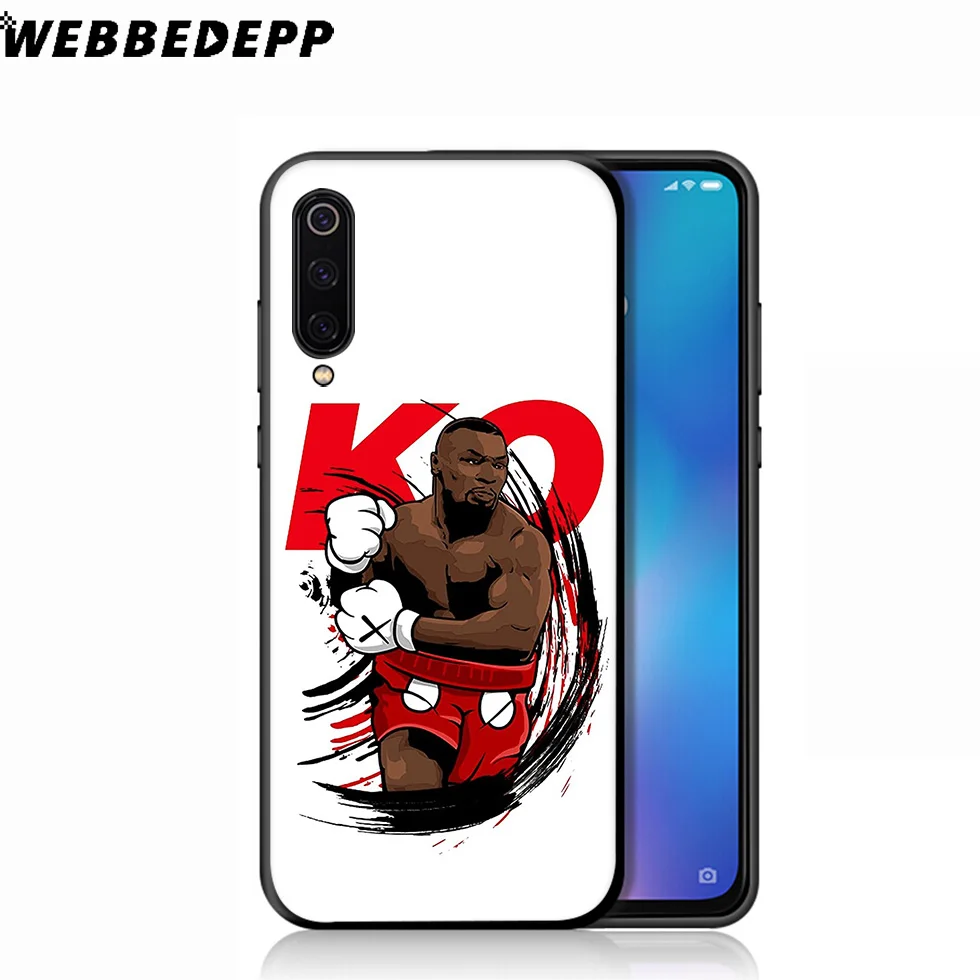 WEBBEDEPP майка Тайсон бокс мягкий чехол для Xiaomi Mi 9T 9 8 SE 6 A1 A2 A3 Lite MiA1 MiA2 MiA3 F1 MAX 3 Mi8 CC9E CC9 |