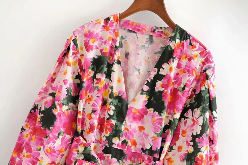 Женская одежда летнее платье 2019 Повседневное макси с принтом длинным рукавом