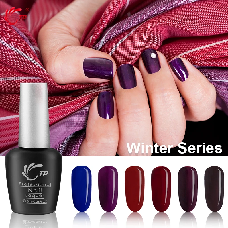 TP гель для ногтей Зимняя серия леди 8 мл/бутылка верхнее основание лак