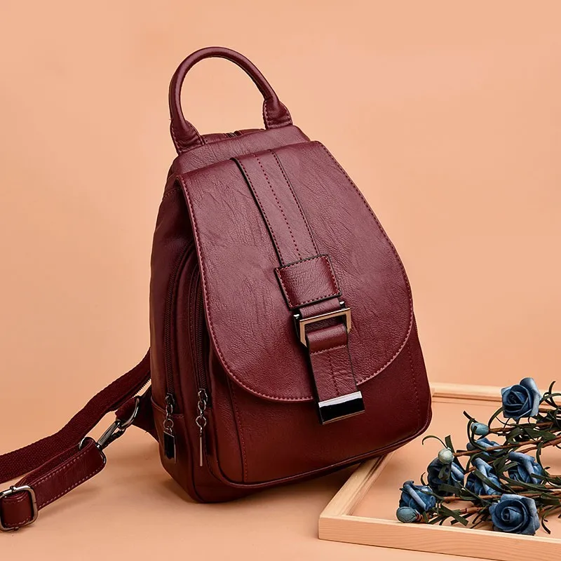 Женские кожаные рюкзаки, Sac A Dos, винтажный женский рюкзак, для путешествий, женский рюкзак, преппи, Mochilas, школьные сумки для девочек, новинка
