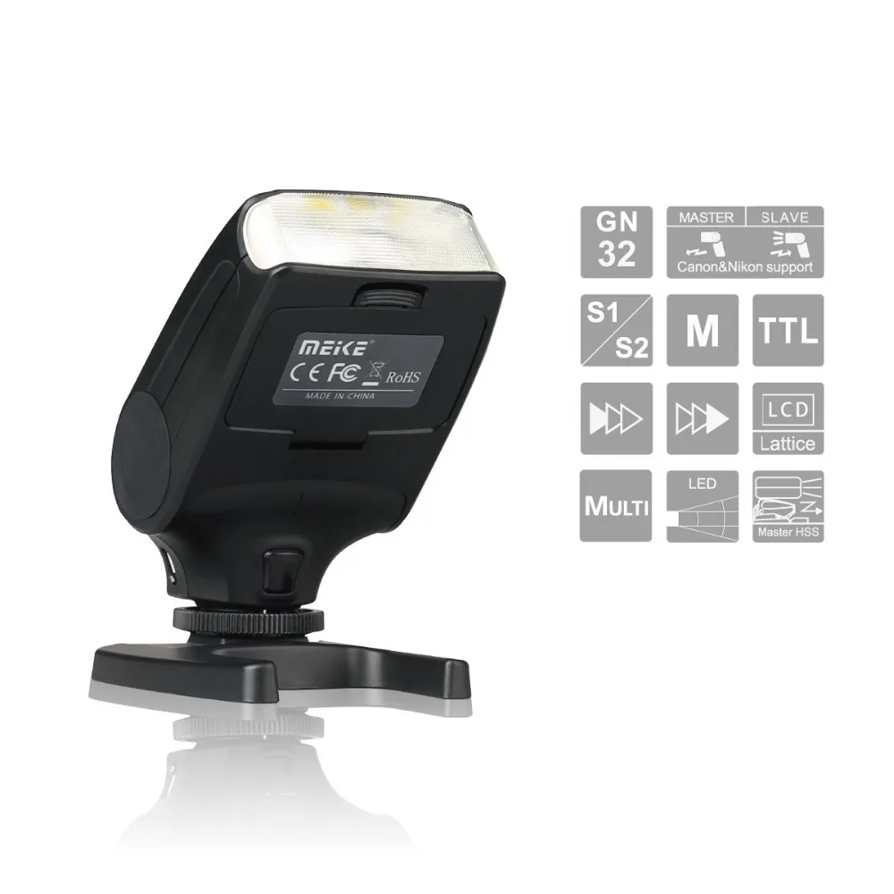 Новая Мини Вспышка MEIKE MK320 TTL для камер Canon EOS 5DII 6D 7D 40D 50D 60D 70D 550D 600D 650D 700D 580EX 430EX |