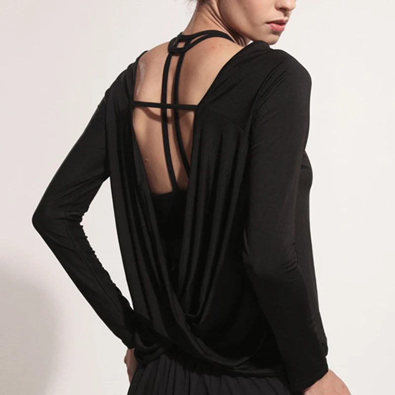 BINAND Женская свободная сексуальная одежда для йоги с лямкой на шее дышащая