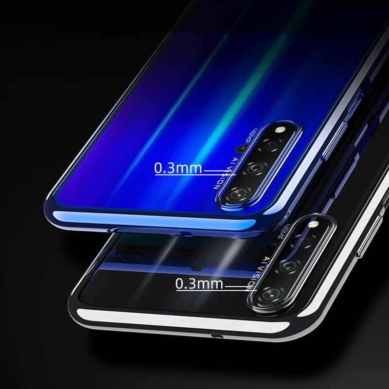 Прозрачный чехол для honor 20 pro прозрачный силиконовый ультра тонкий оригинальный