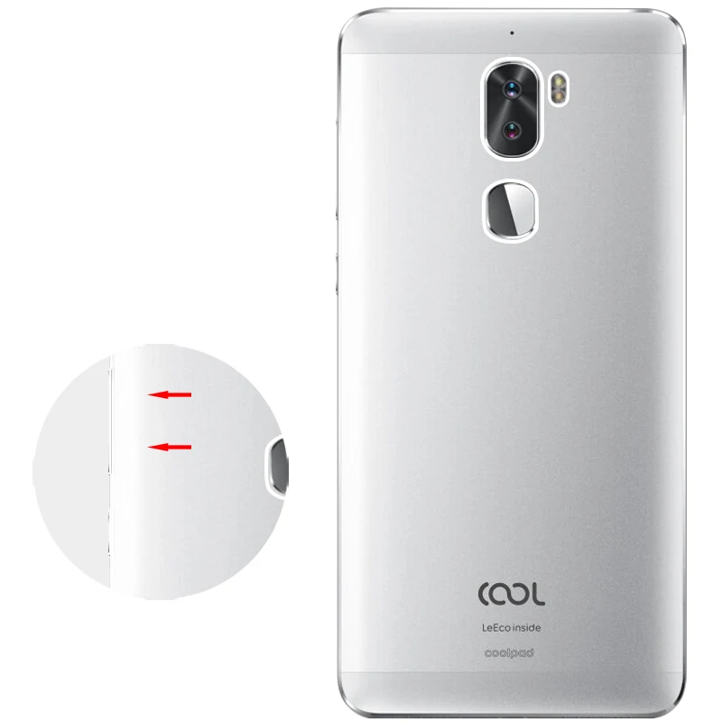 Чехол для LeEco LeTv Cool1 прозрачный двойной чехол из ТПУ мягкий силиконовый Cool 1