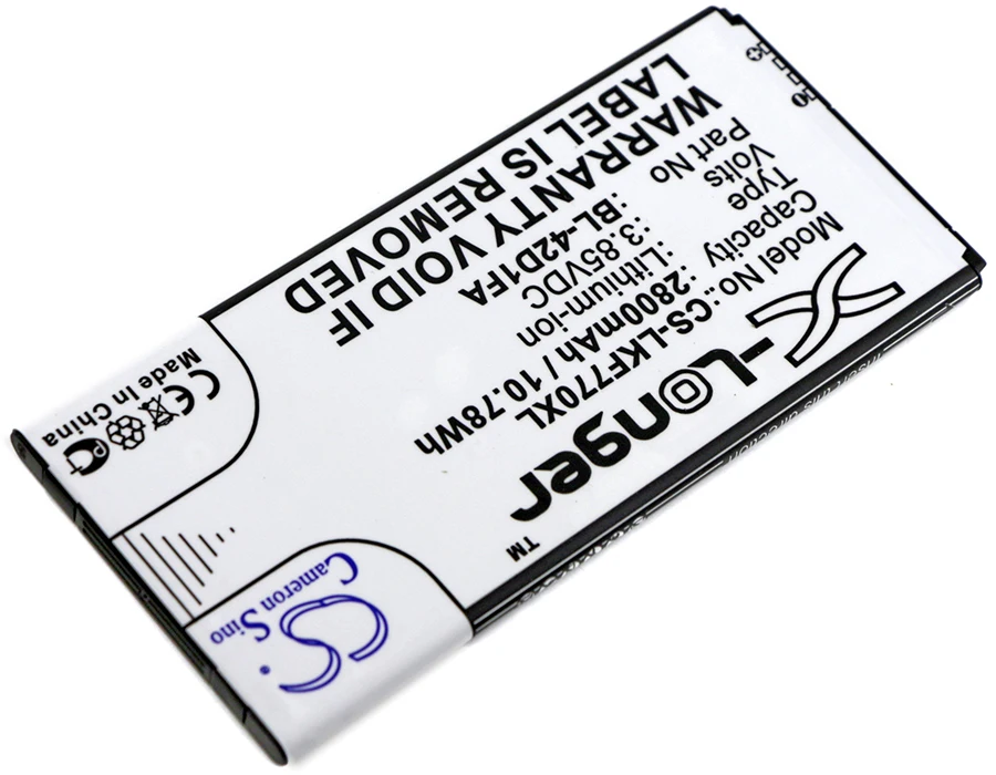 Аккумулятор Cameron Sino 2800 мАч BL 42D1FA EAC63238201 для LG F770S G5 Mini K600Y MK6M X Fast Dual SIM Mach X5 4G LTE|cameron