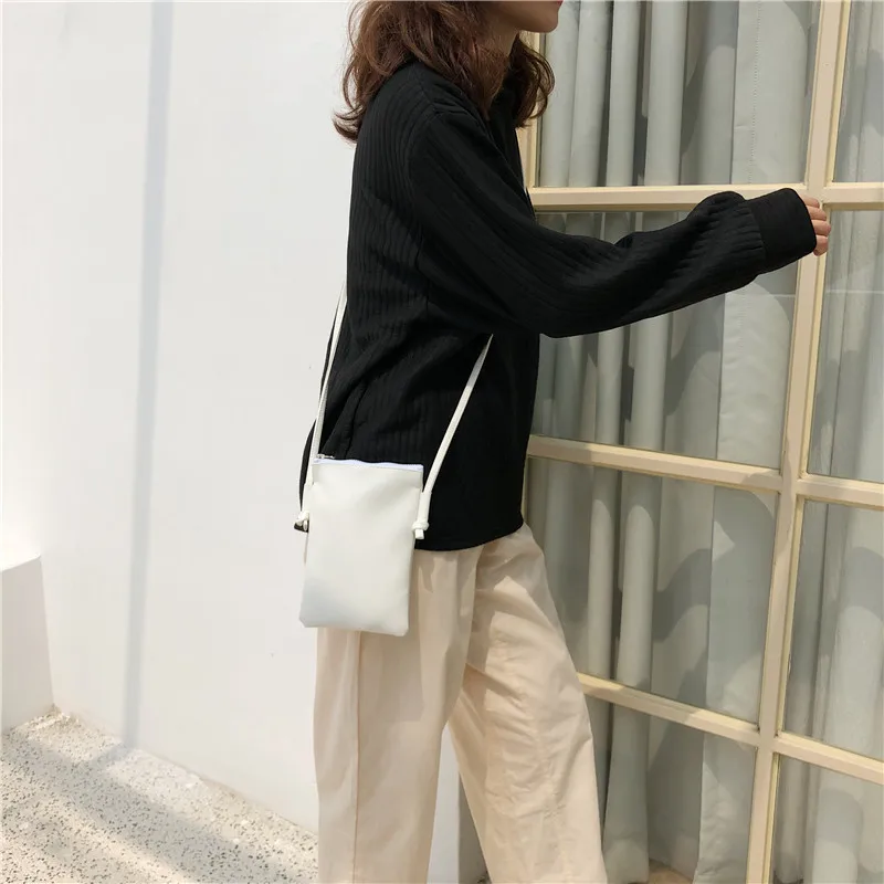 Простая мини сумка для телефона кошелек монет женские Сумки из искусственной