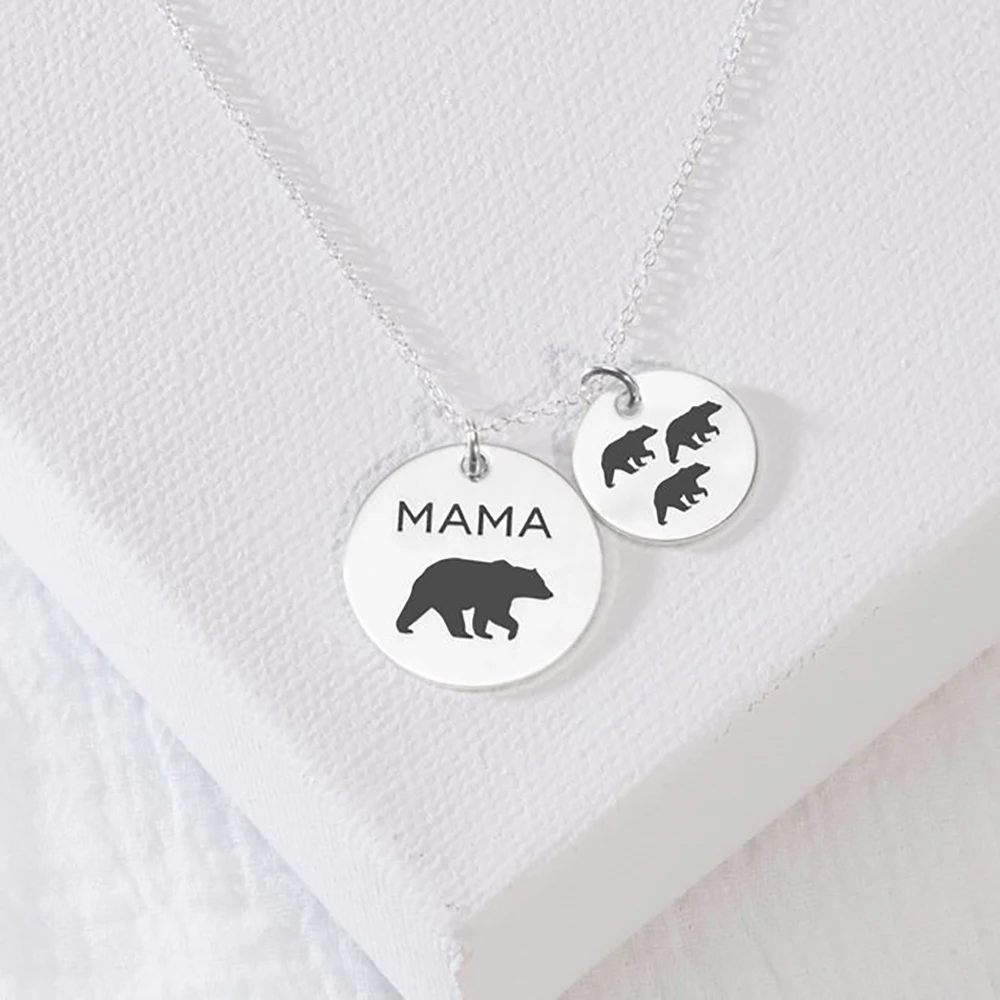 RIR персонализированное ожерелье с первоначальным дисковым кулоном новое для