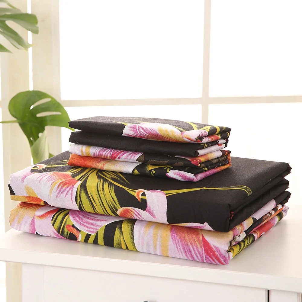 Комплект постельного белья из 4 предметов постельное белье с 3D принтом