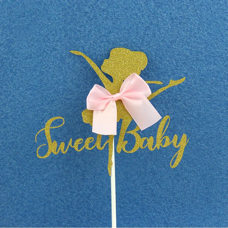 Искусственные топперы для капкейков балетка девочка sweetbaby свадебное украшение