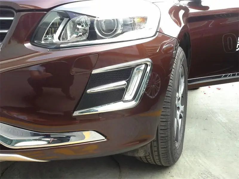 Хромированные Foglight спереди + сзади Туман свет лампы Крышка Накладка для Volvo XC60