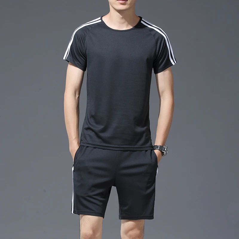 Мужской спортивный комплект скорость сухой костюм мужское худи спортивные брюки