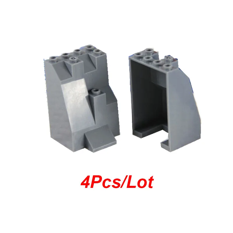 1-10 шт., MOC, горный кирпич, рок-панель, прямоугольные блоки, 4x10x6, строительные блоки, кирпичная часть, DIY игрушки, совместимые с 6082 6083