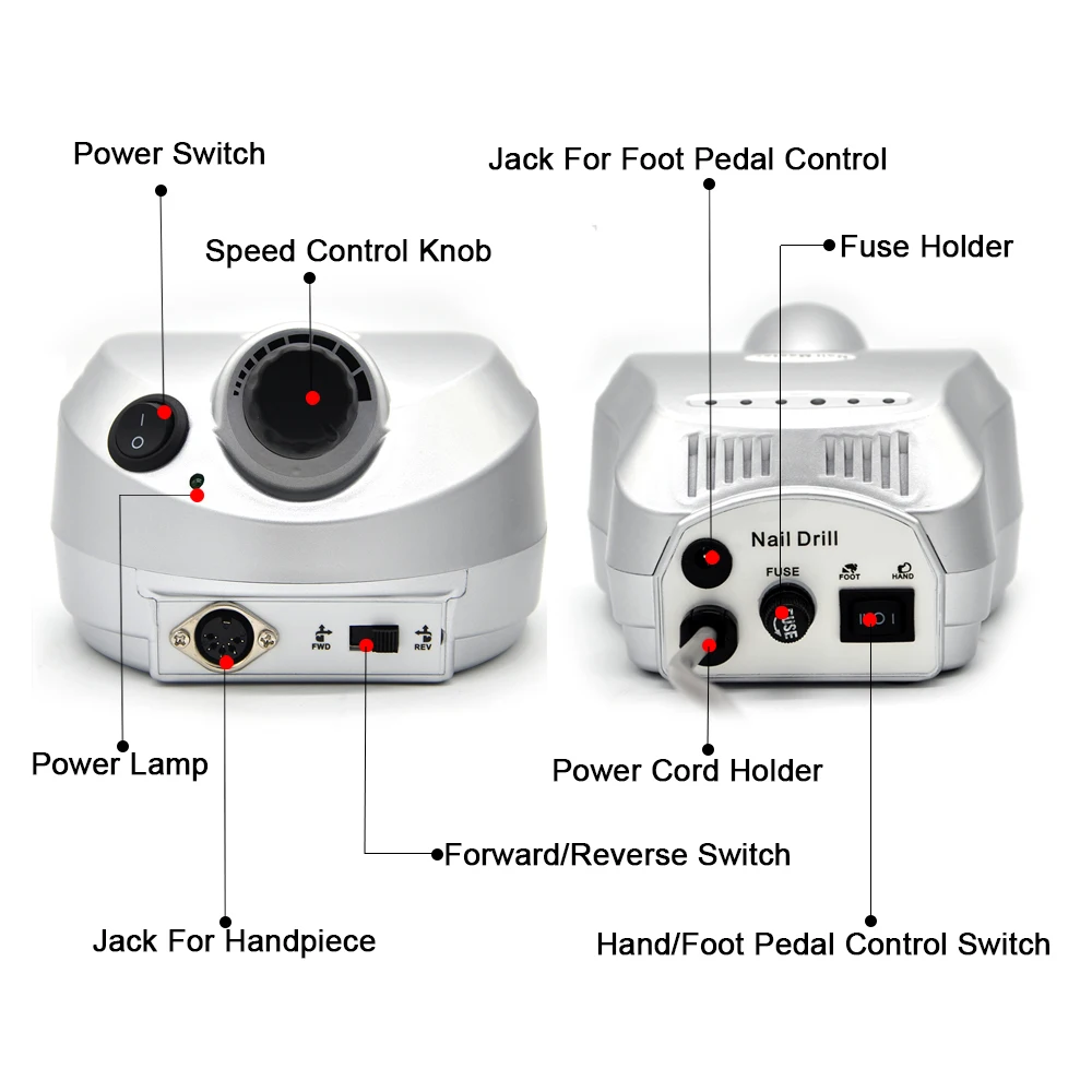 Маникюрный набор для маникюрных пилок инструменты ногтей с низким уровнем шума и
