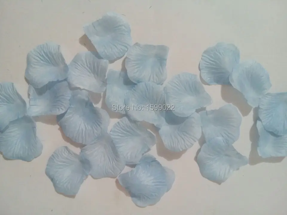 3000 шт. 30 упаковок светильник-голубые свадебные искусственные шелковые лепестки
