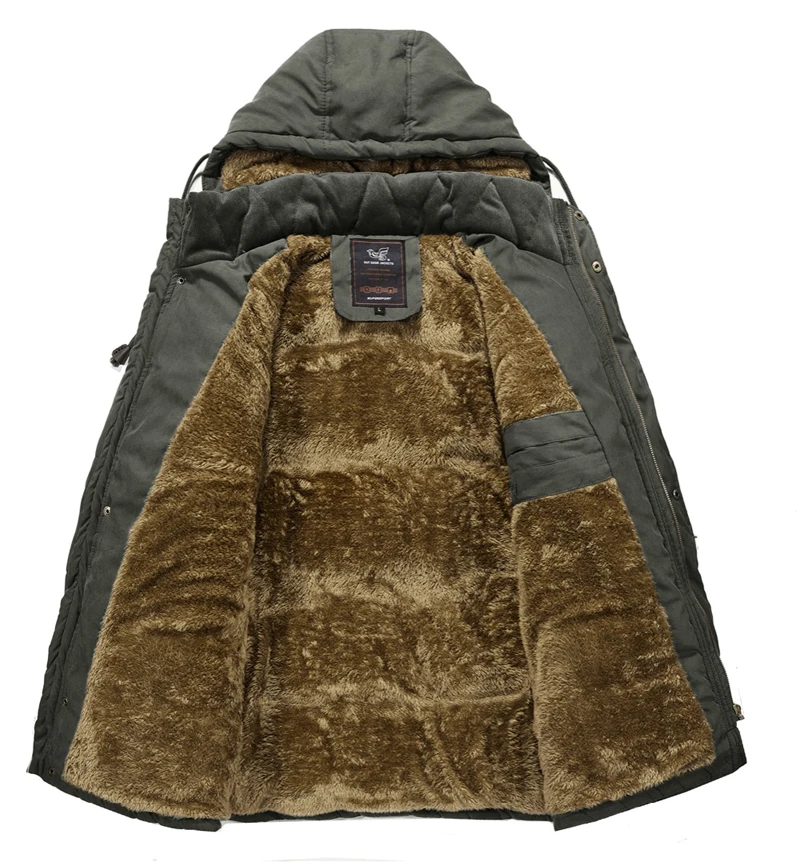 XIYOUNIAO зимняя куртка Для мужчин пиджаки дышащий 7XL 8XL ветровка мужской Multi-pocket parka пальто флис военные капюшоном пальто