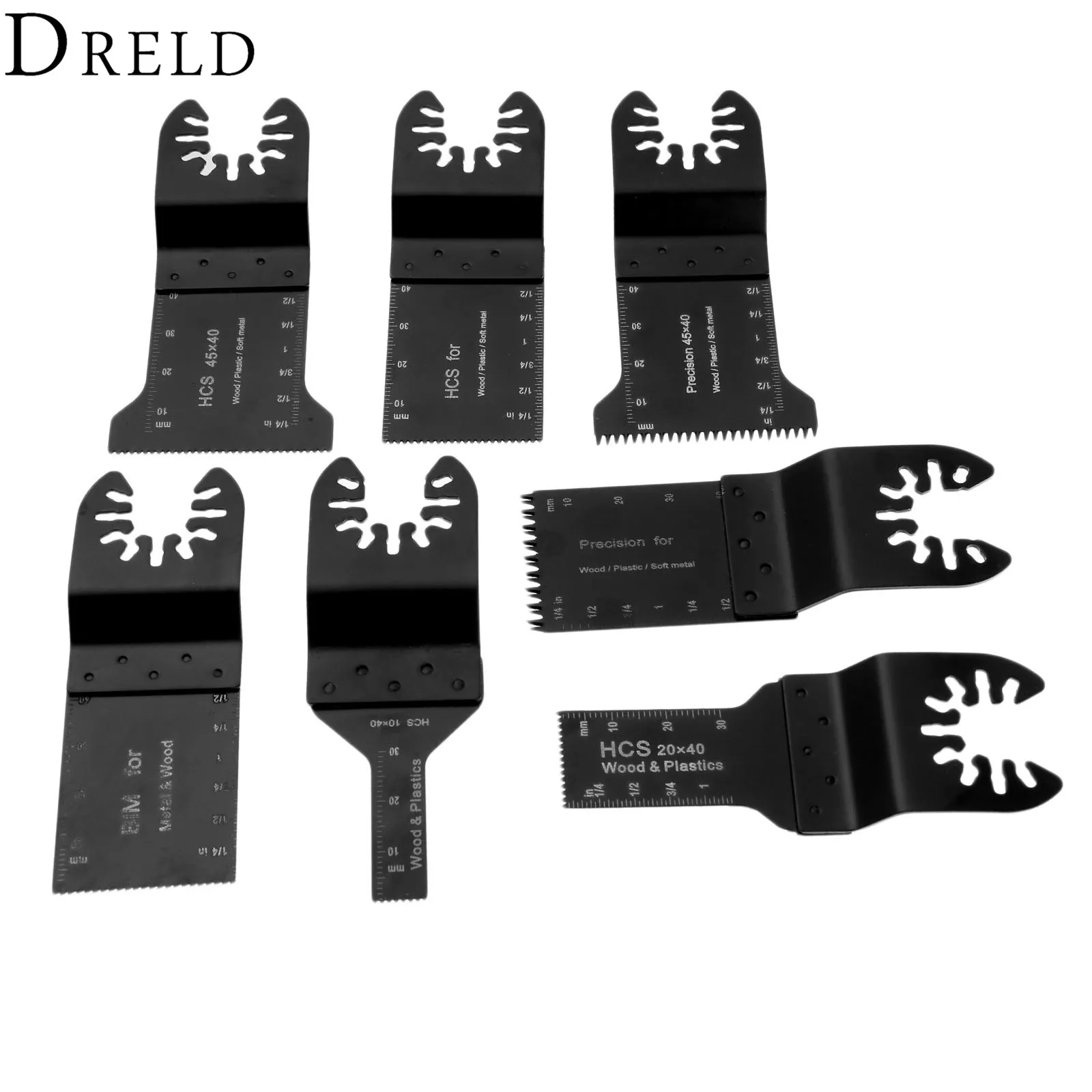 Осциллирующий мультитул DRELD 7 шт./компл. быстросъемное лезвие пилы