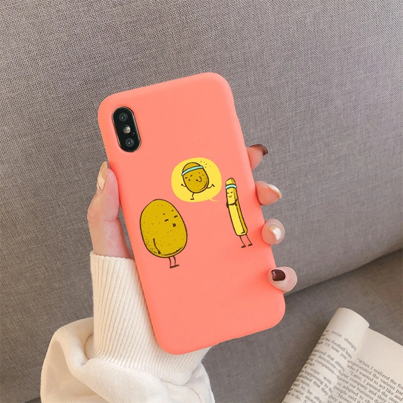 Забавный чехол для Iphone 7 6 6s 6Plus 8 Plus из силикона и мягкого ТПУ Xs Max | Мобильные
