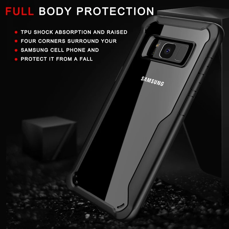 Ultra Thin Hard Armor Case for Samsung Galaxy S10 Plus 360 Shockproof Capa S8 S9 S10e Note 8 9 |