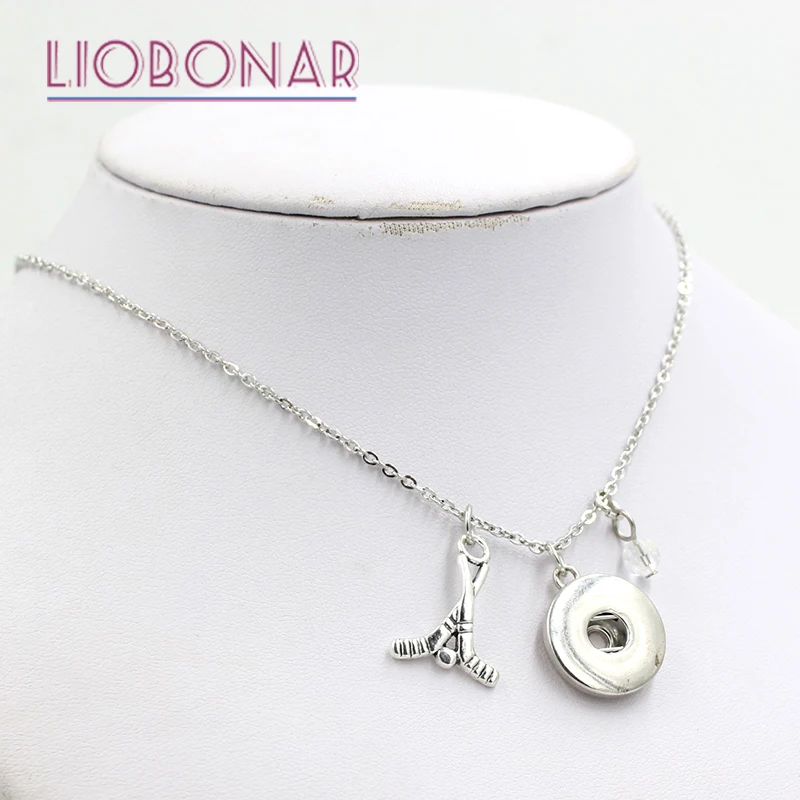 Колье для хоккея с шайбой 12 шт.|snap necklace|hockey necklacehockey pendants |