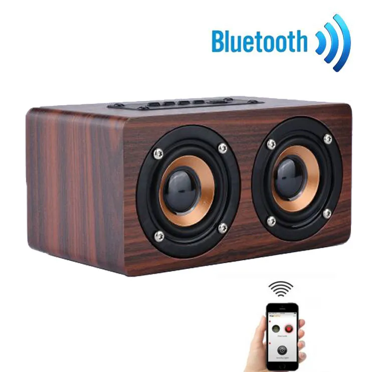 HIPERDEAL деревянный портативный Bluetooth динамик беспроводной ретро 3D двойной