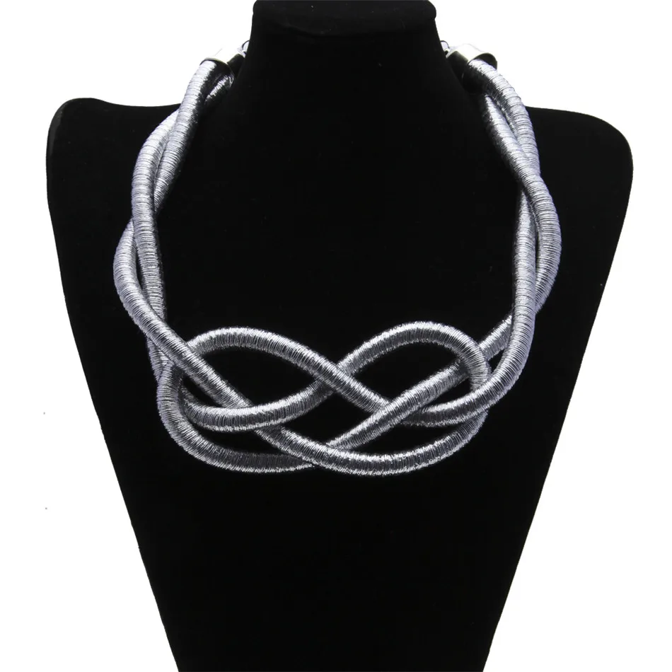 UWIN женские модные ювелирные изделия в богемном стиле Золотое серебро плетение